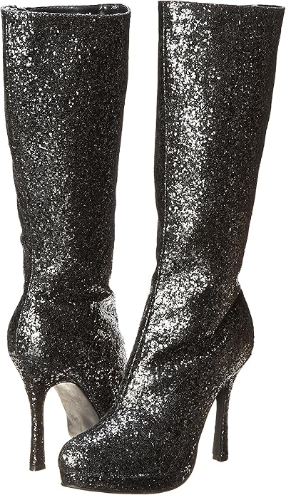 Zara-421 Glitter Knee Boots