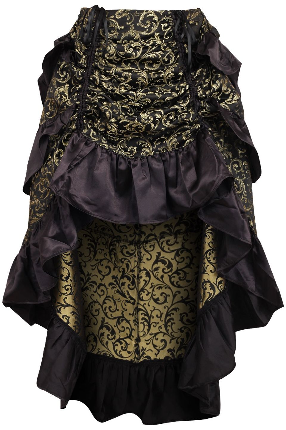 Brocade Steampunk Bustle Skirt