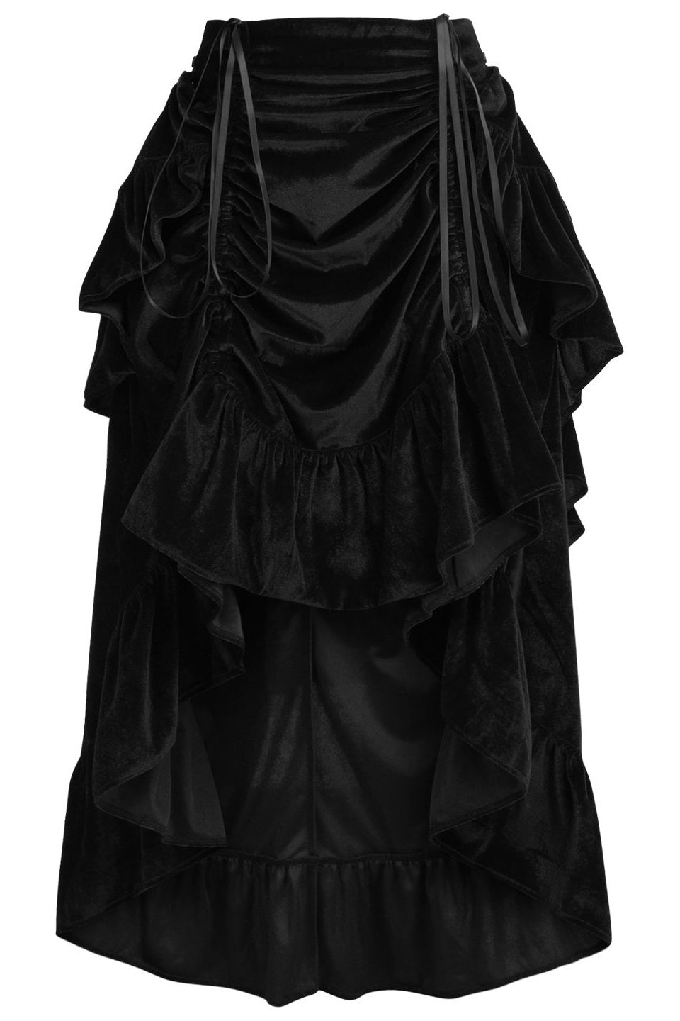 Velvet Victorian Bustle Skirt