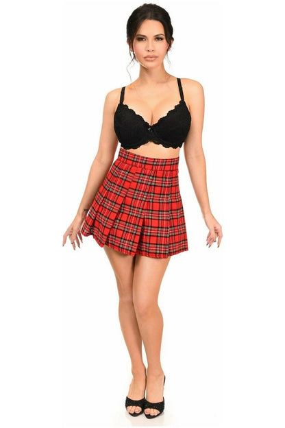 Red Plaid Skirt