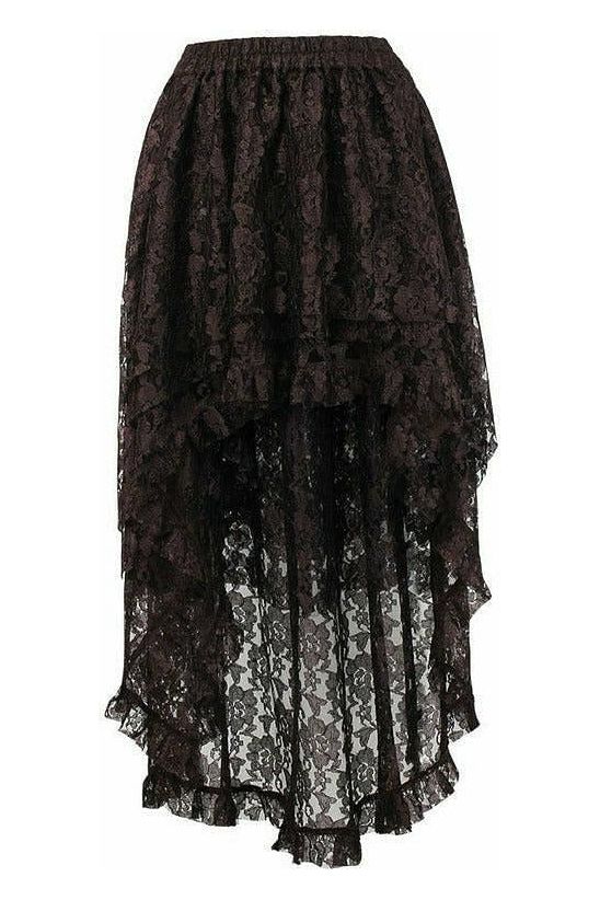 Lace Hi Low Skirt