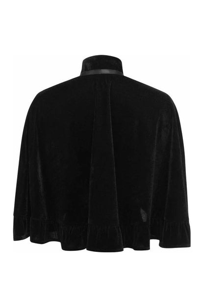 Velvet Ruffle Capelet