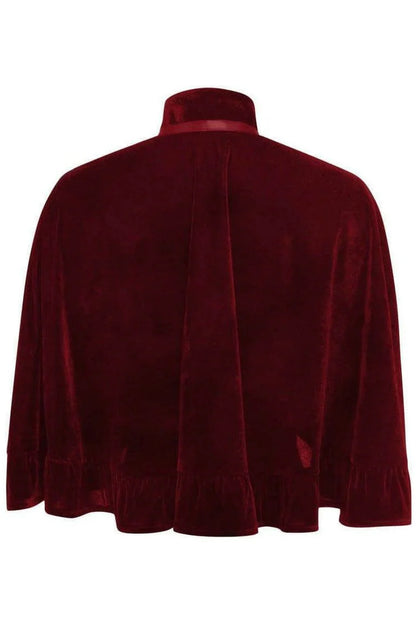 Velvet Ruffle Capelet