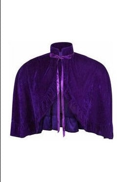 Velvet Ruffle Capelet