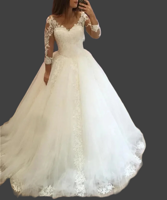 Applique/Tulle Ball Wedding Gown All Sizes/Colors