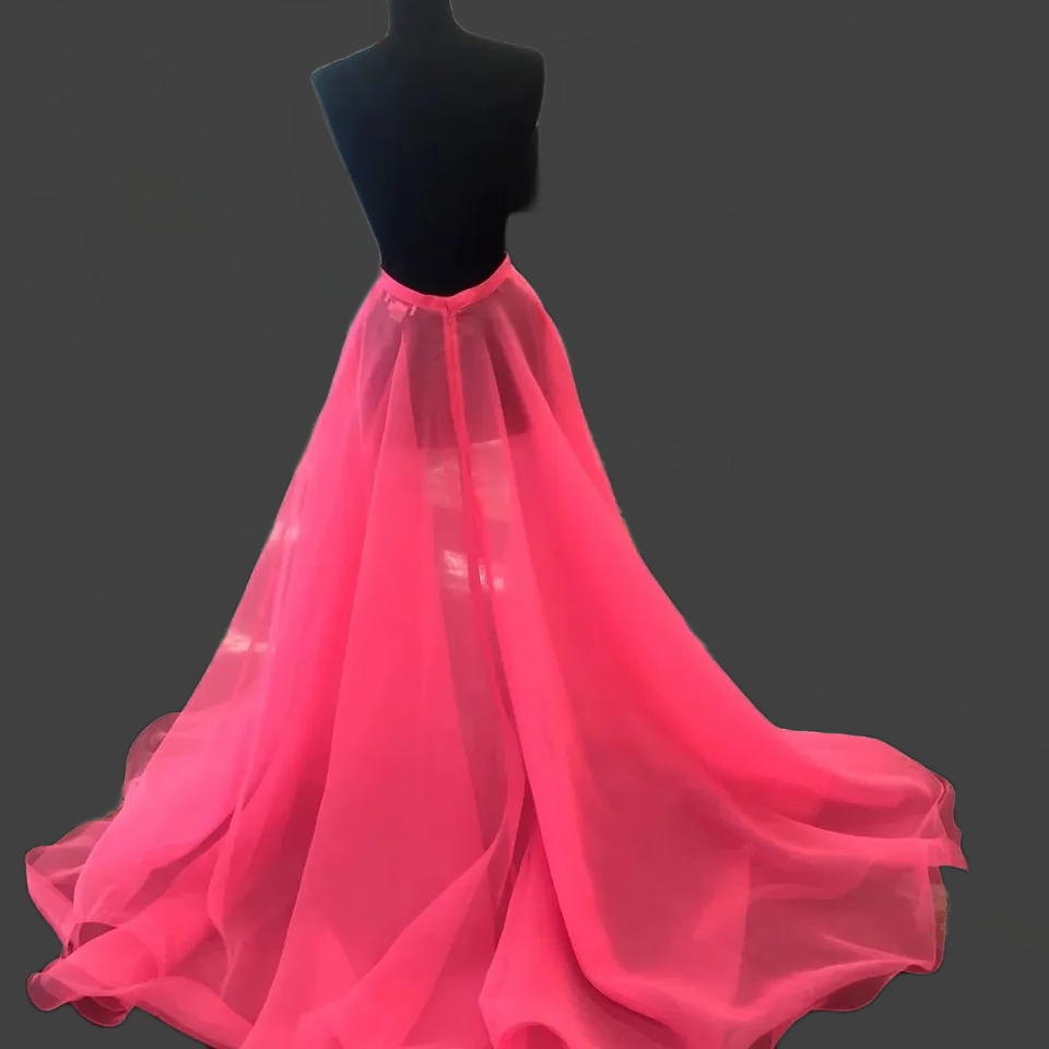 Custom Layered Chiffon Detachable Wedding Skirt All Sizes/Colors