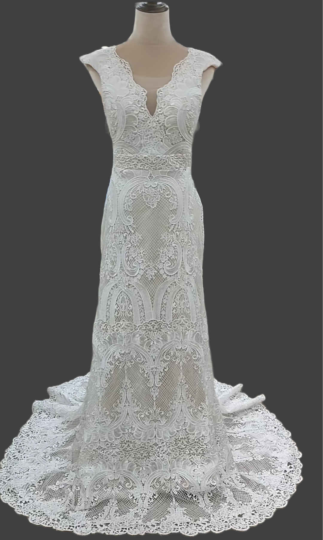 Custom Crochet Fit & Flare Country Wedding Gown All Sizes/Colors