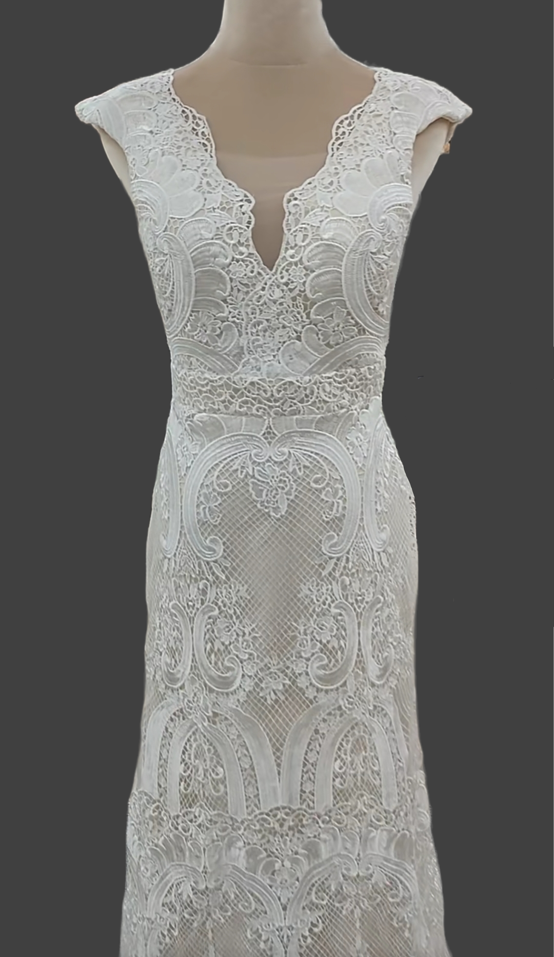 Custom Crochet Fit & Flare Country Wedding Gown All Sizes/Colors