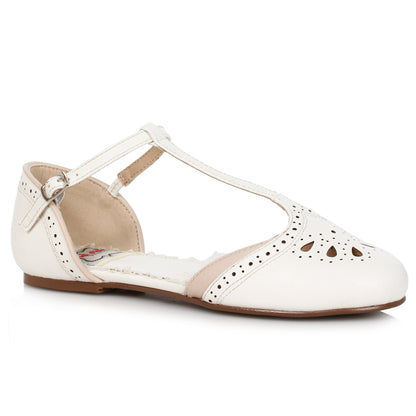 Bettie Page Nancy Cut-Out Flats