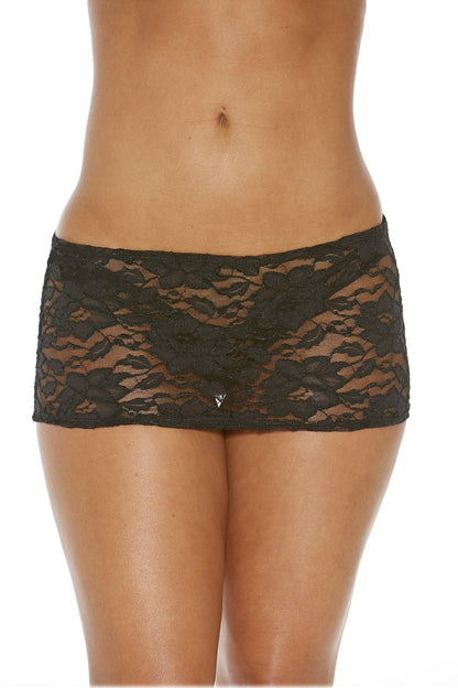 Hibiscus Lace Mini Skirt