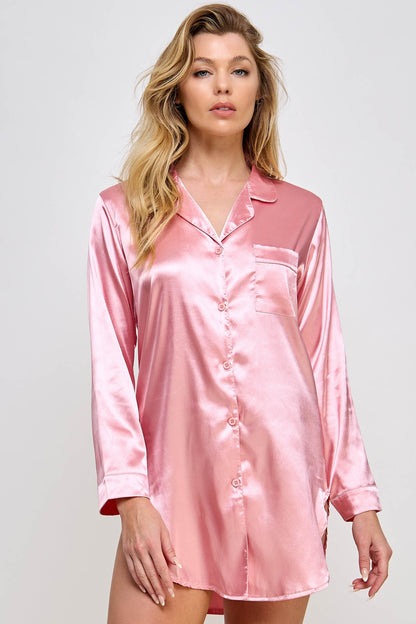 Kimberly Satin Sleep Shirt