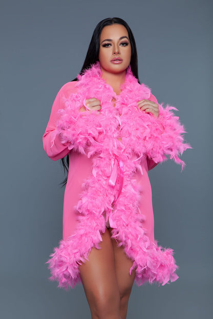 Lux Feather Robe