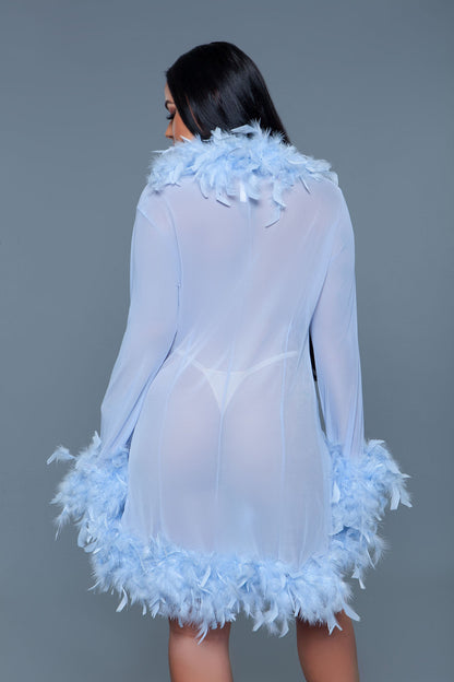 Queen Feather Short Glamour Robe