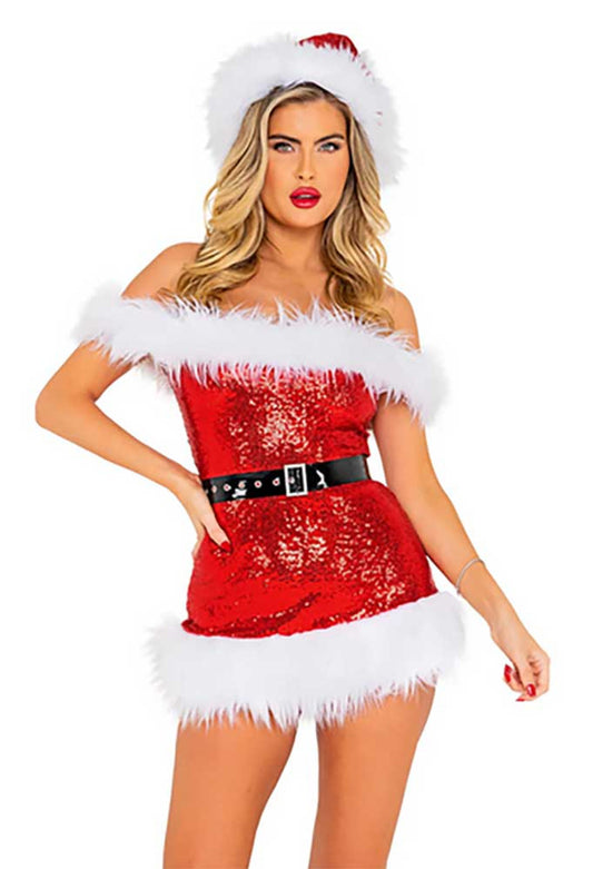 Santa Beauty Sequined Costume