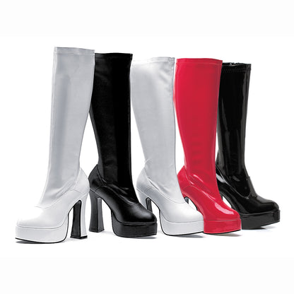 Chacha Patent Knee Boots