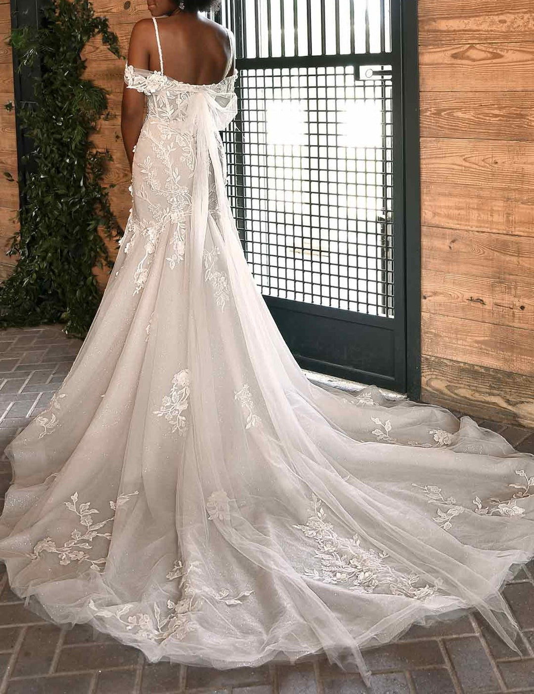 Angie 3D Floral Fit & Flair Wedding Gown All Sizes