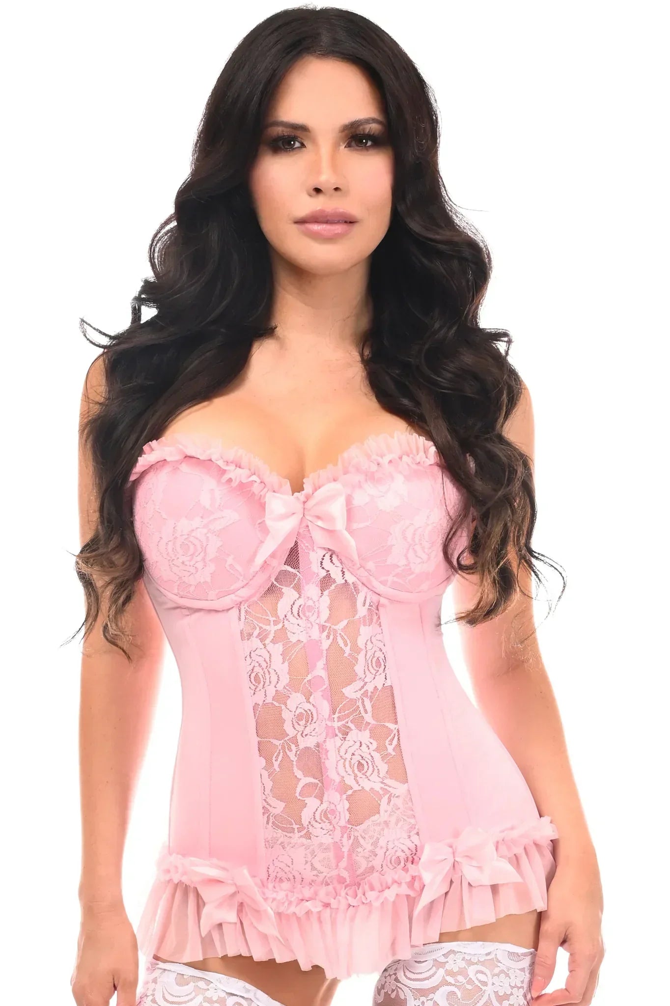 Queen Lavish Lace & Lycra Bustier