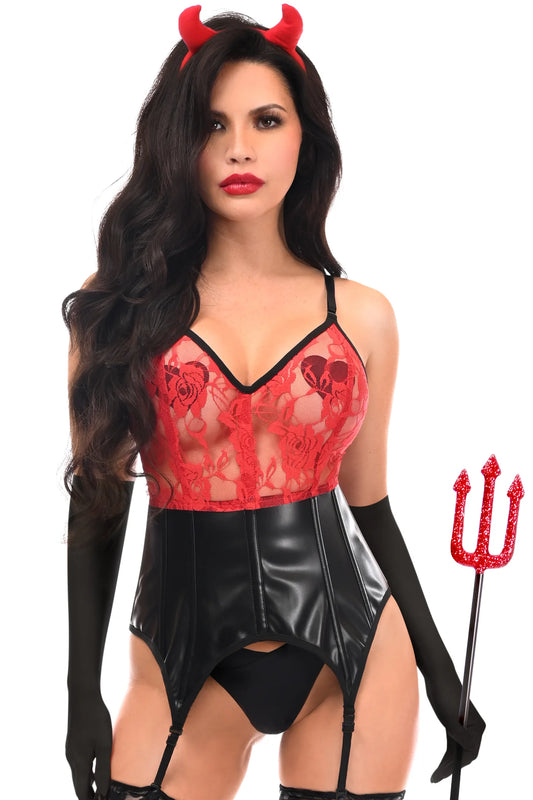 Lavish 4 PC Sexy Devil Lingerie Costume