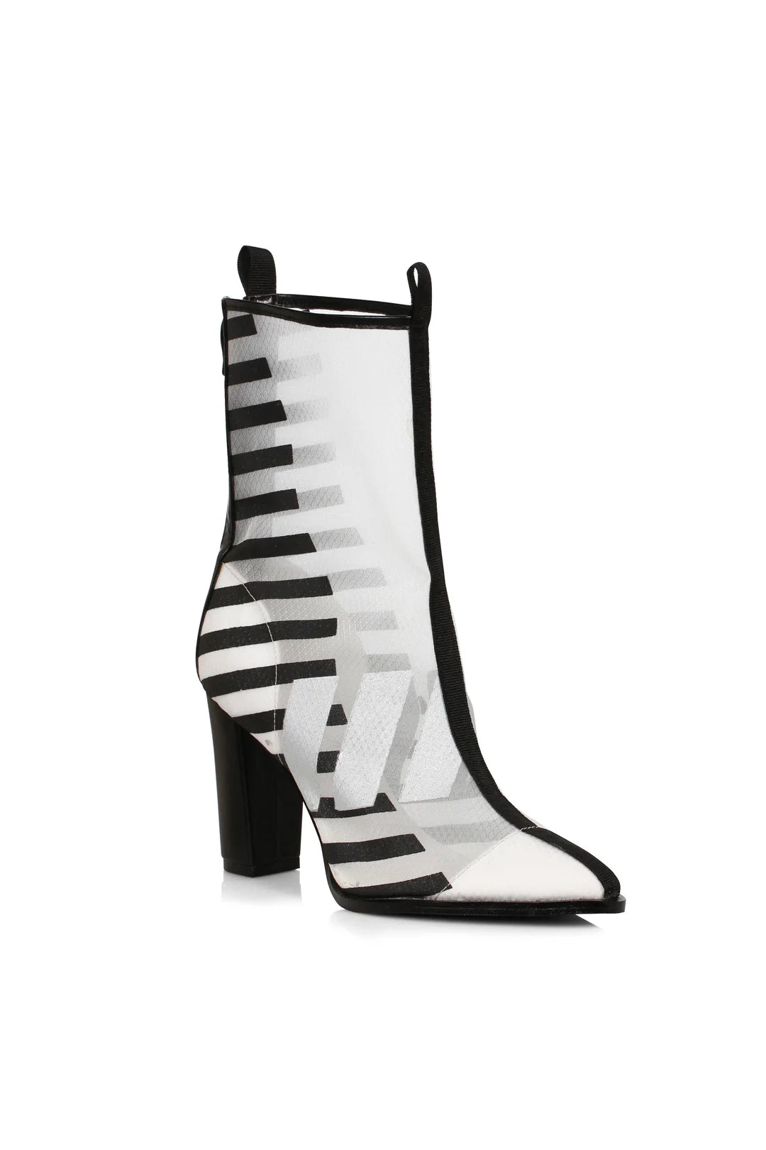 Billie-325 Striped Canvas Fashion Boots