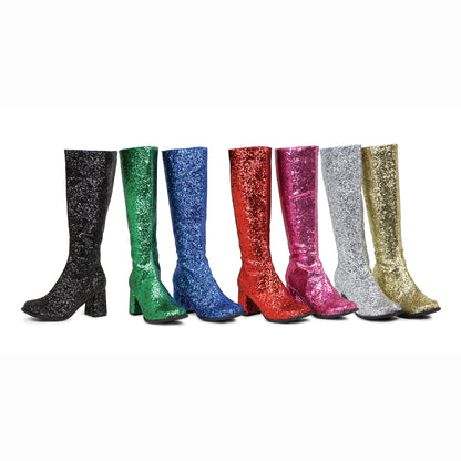 Gogo-G Glitter Gogo Knee Boots