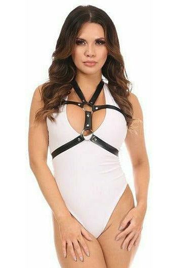 Matte Faux Leather Body Harness