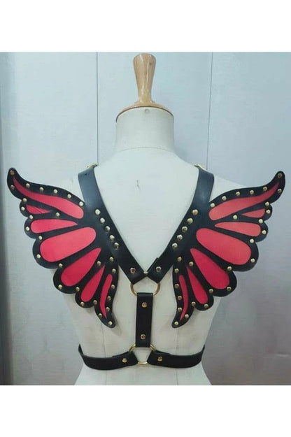 Butterfly Wing Vegan Leather Harness