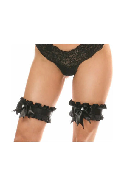 Kitten Lace Bow Leg Garters