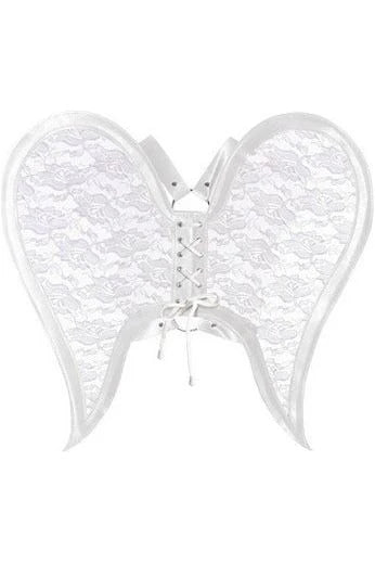 Faux Leather & Lace Angel Wing Body Harness