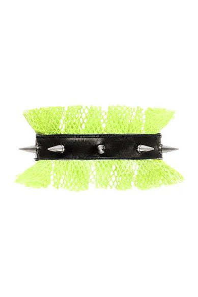 Kitten Spiked Fishnet Collar