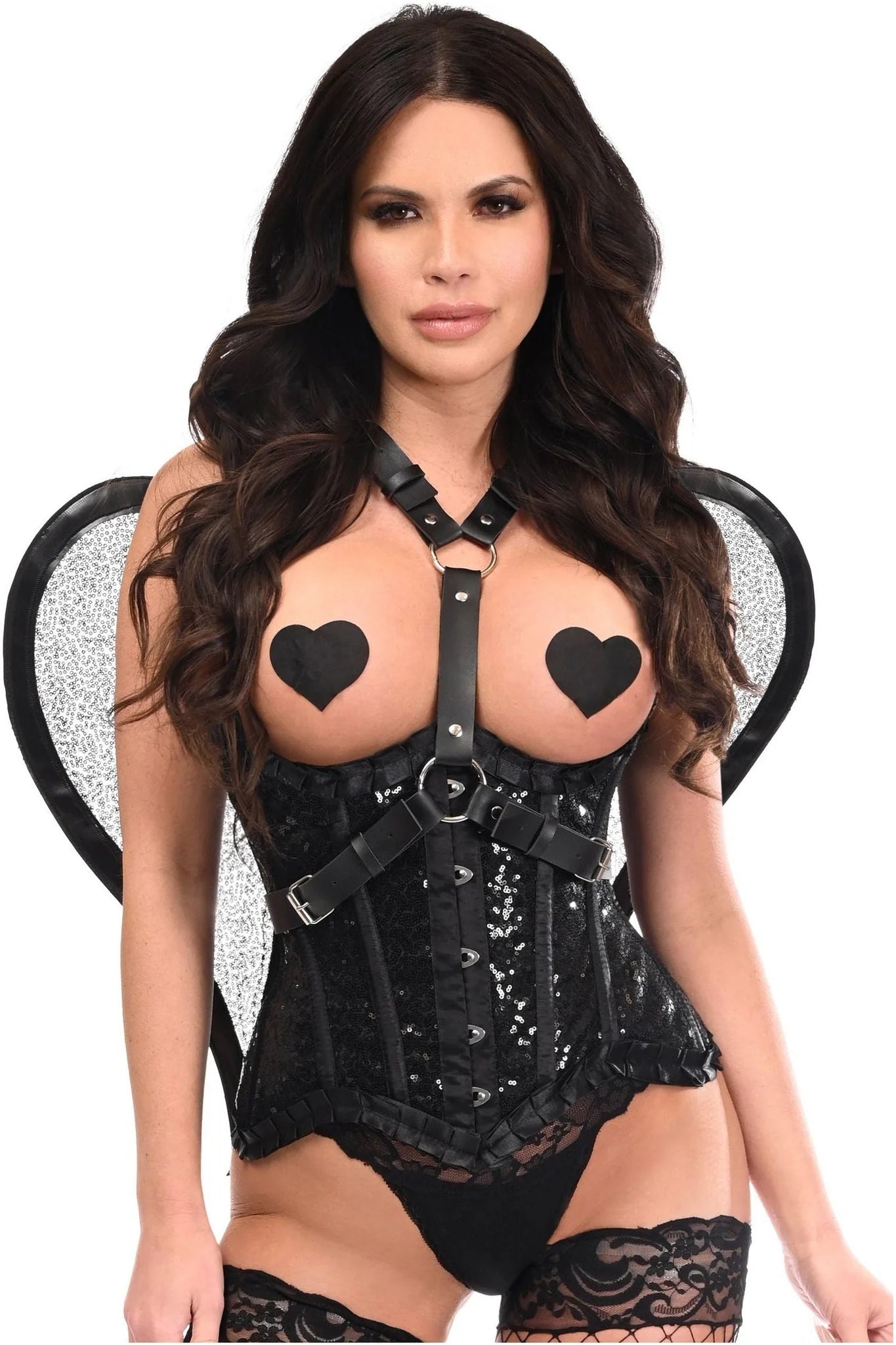 Sequin Angel Wings Body Harness