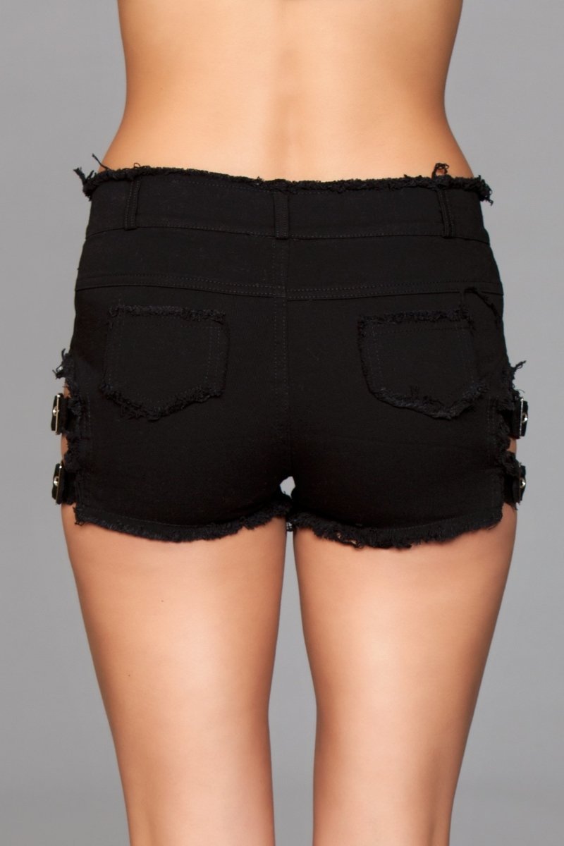 Buckled Down Denim Shorts