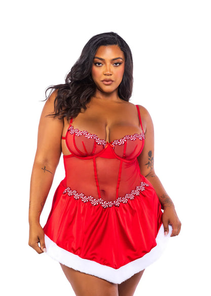 Peppermint Kiss Babydoll