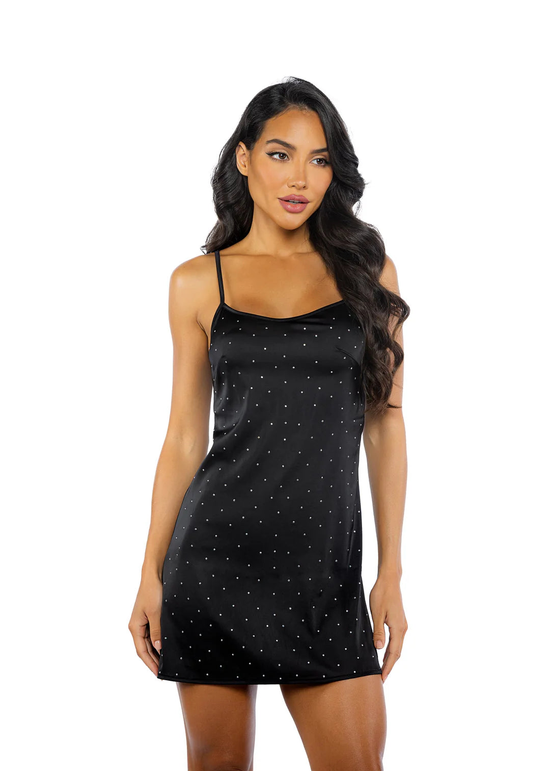 Queen Twinkle Diamante Satin Slip