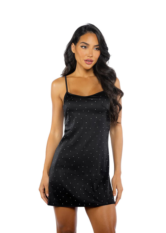 Twinkle Diamante Satin Slip