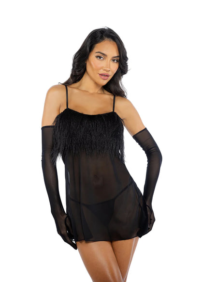 Amelia Feathered Babydoll