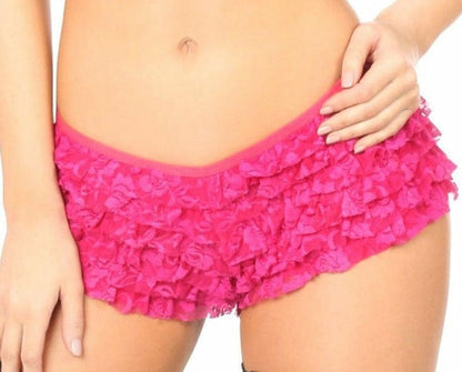 Queen Size Flirty Lace Ruffle Panty