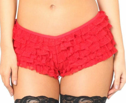 Queen Size Flirty Lace Ruffle Panty