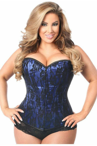 Queen Lavish Lace Front Zipper Corset