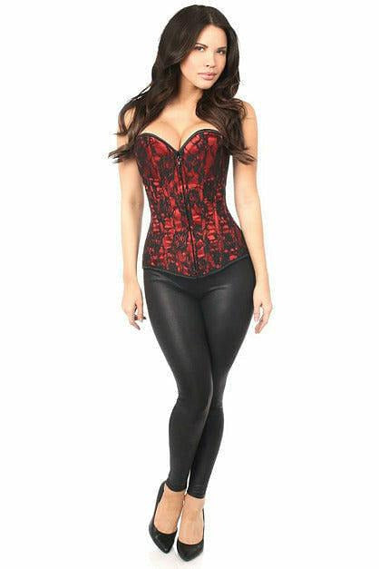 Lavish Lace Overlay Sweetheart Corset