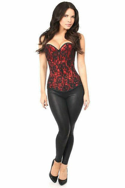 Lavish Lace Overlay Sweetheart Corset