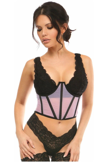 Sheer Mesh Underbust Corset