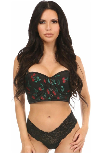 Cherry Bomb Cropped Bustier Top