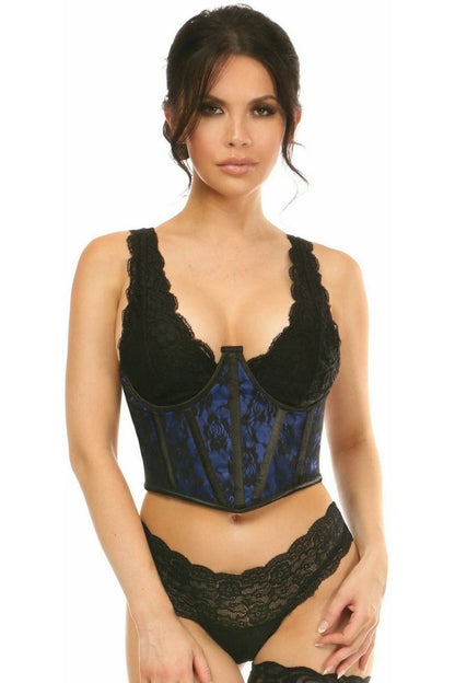 Lace Overlay Underbust Corset