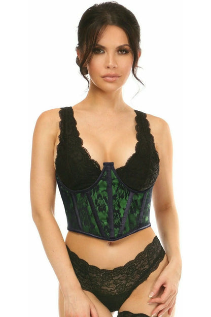 Lace Overlay Underbust Corset Queen