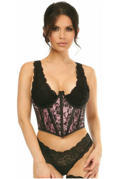 Lace Overlay Underbust Corset 3/6X