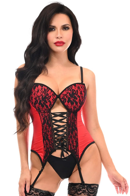 Lavish Lace-Up Convertible Bustier