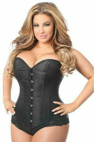 Queen Size Lavish Satin Brocade Corset Top