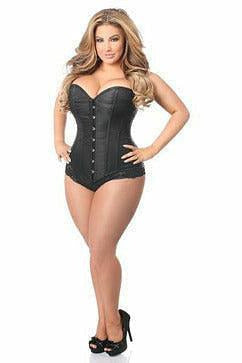 Queen Size Lavish Satin Brocade Corset Top