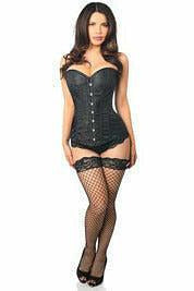 Lavish Satin Brocade Corset Top