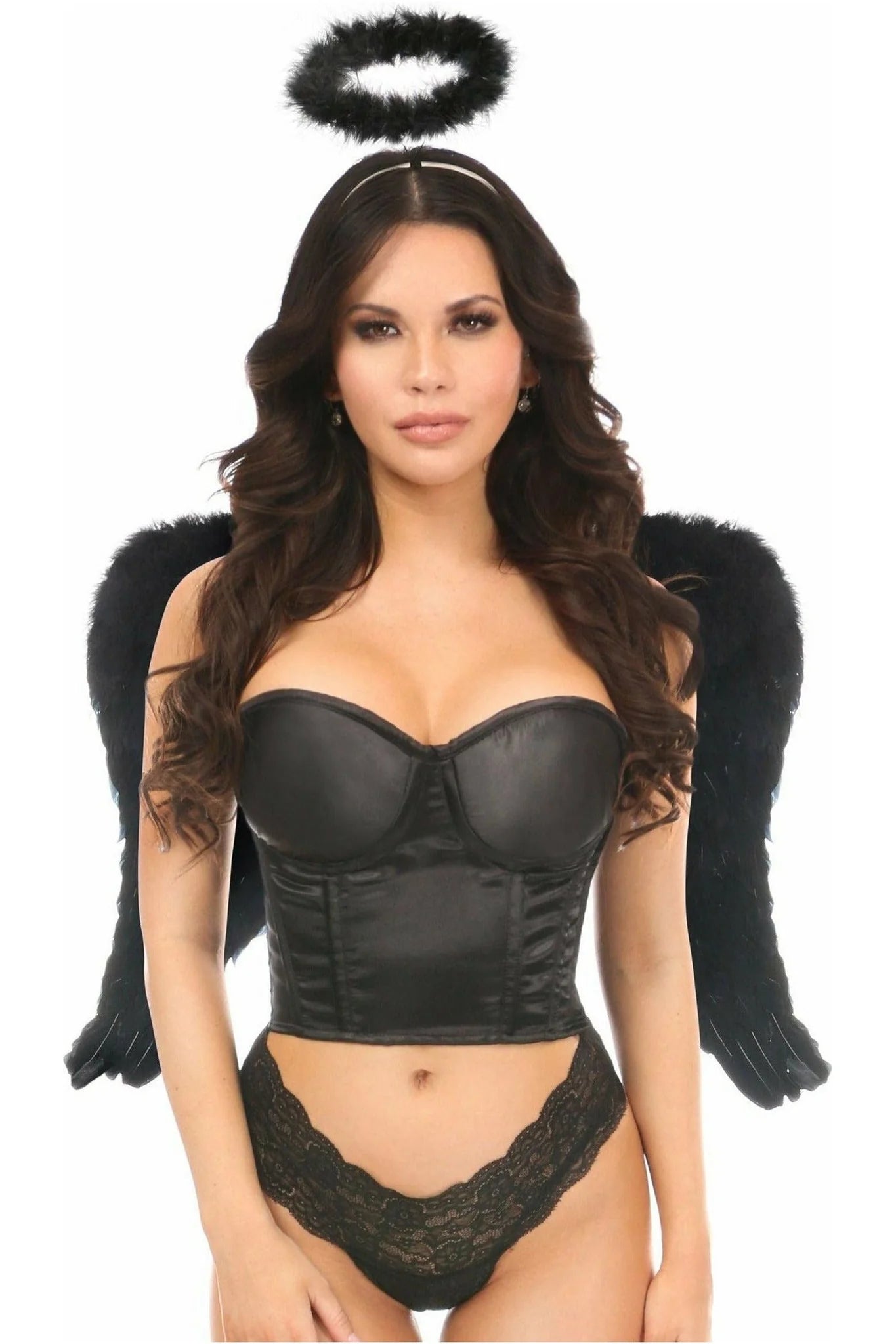 Lavish 3 PC Sexy Night Angel Bustier Costume